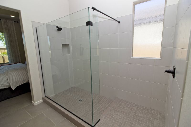 Finished Shower with Frameless Glass